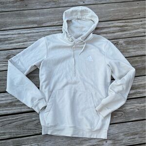 White/Cream adidas hoodie/sweatshirt size men’s Medium